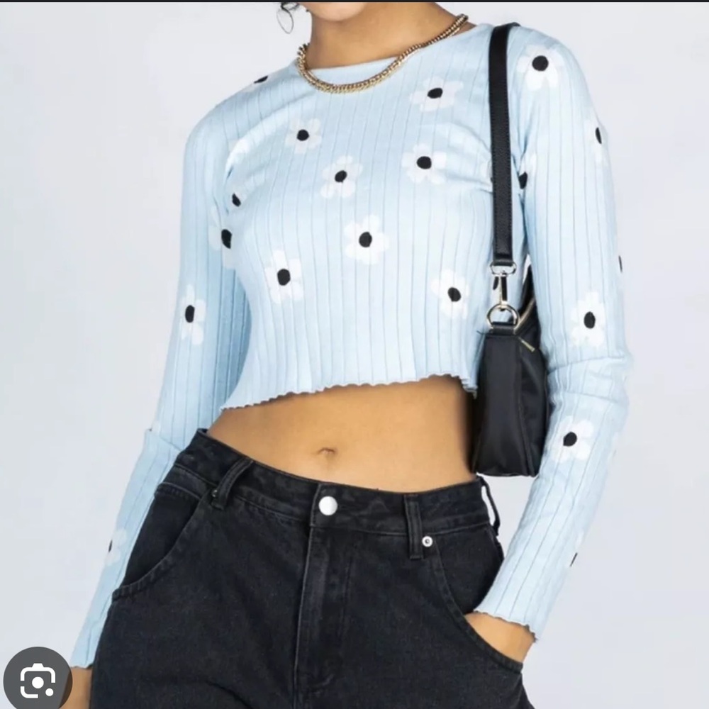 Princess Polly Shelly Top Blue